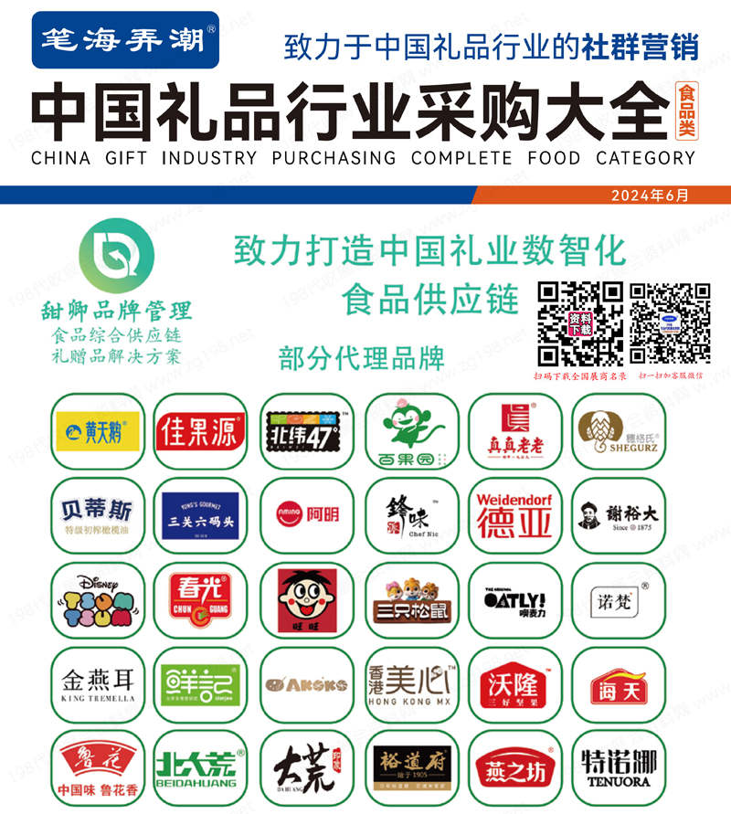 【食品类】2024中国礼品行业食品类采购大全、食品类礼品展名录共346页