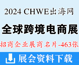 2024深圳CHWE出海网全球跨境电商展览会展商名片【463张】