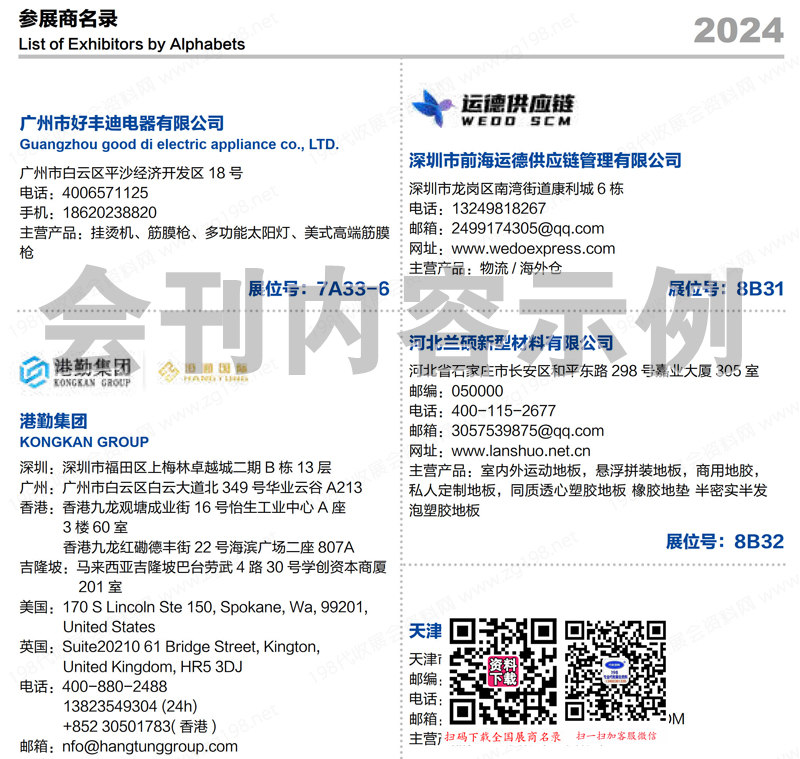 2024年全国各城市跨境电商展会行业展商名片+展会会刊名录汇总